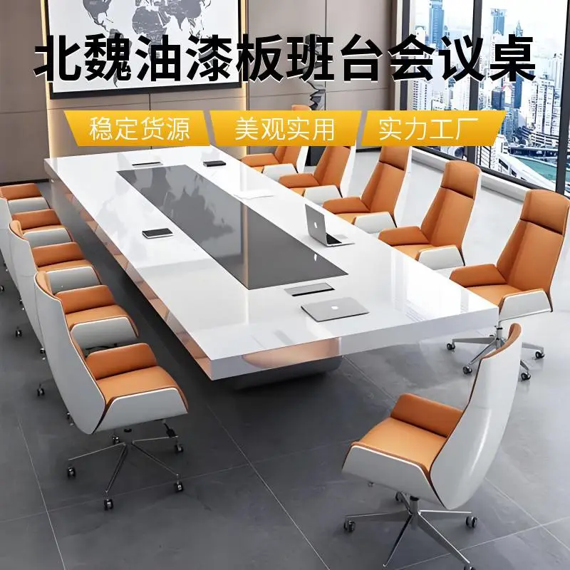 深圳职员办公桌椅组合 钢架板式洽谈桌工作台 简约钢架办公桌