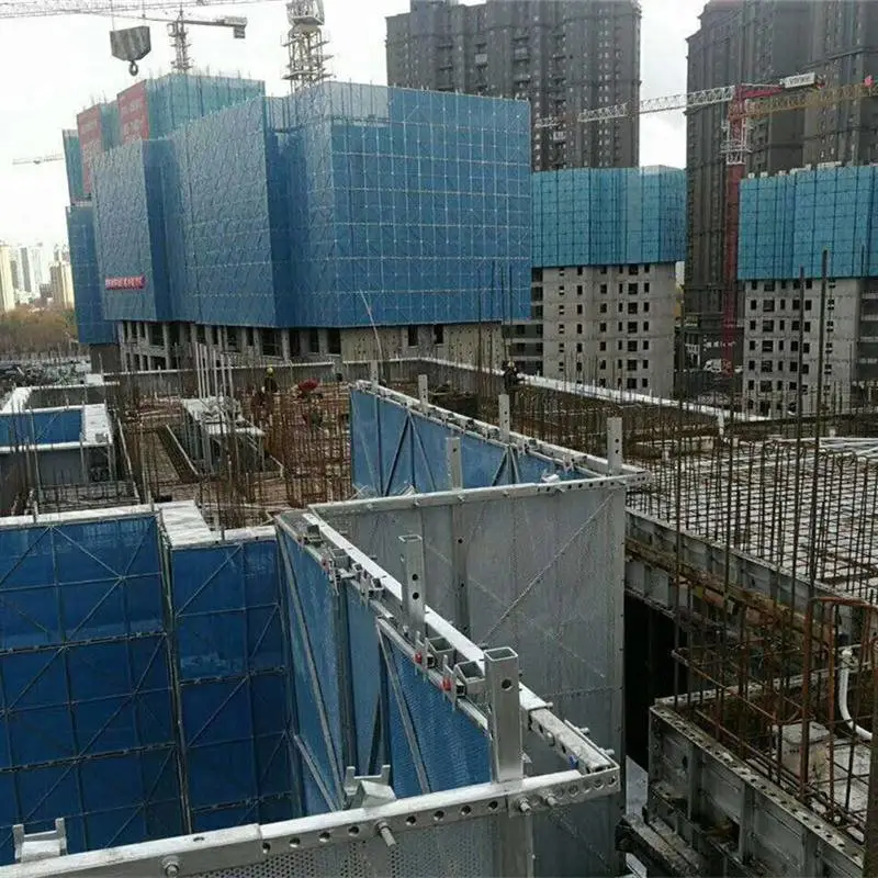 聊城外架钢网翻新 钢板爬架网片 外架钢网片圆孔