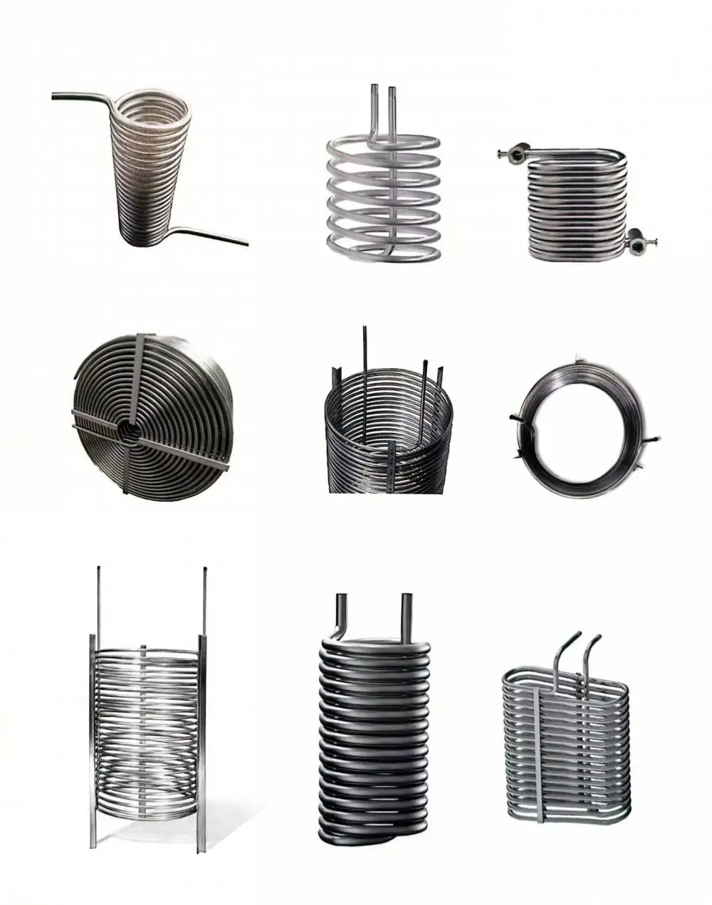 蒸发冷凝器盘管 一次成型无拼接换热器 反应釜内盘管#压力容器盘管