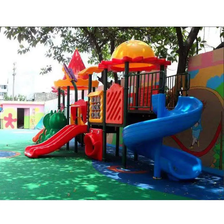 幼儿园儿童户外滑滑梯 室外小区塑料滑梯公园无动力游乐设备 鑫圣美