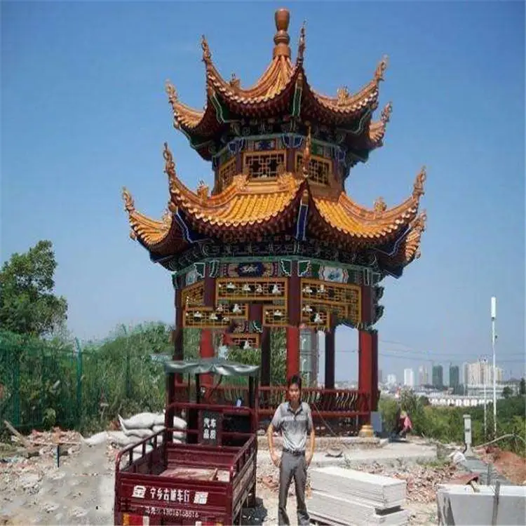 运城古建木质六角亭子 户外休闲凉亭 清秀园林 货源充足