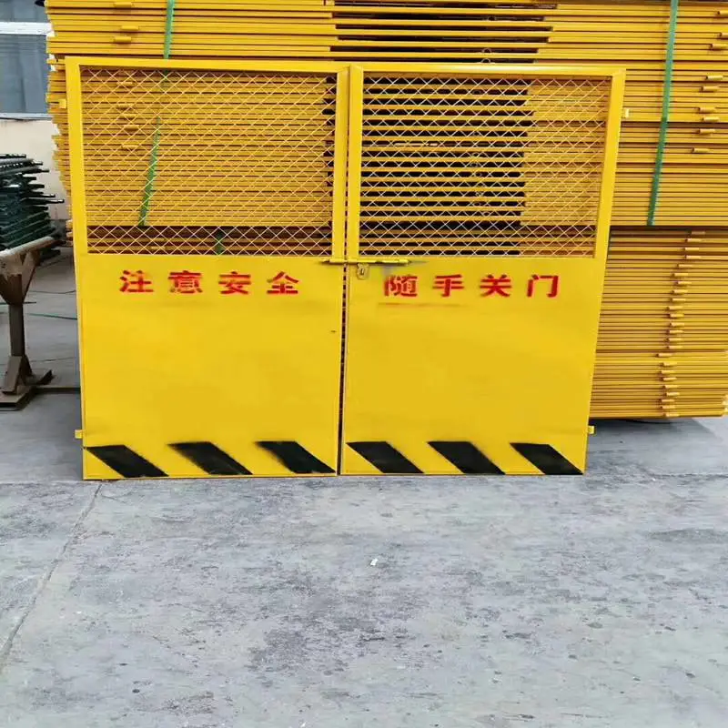 工地电梯门 电梯施工防护门 厂家定制