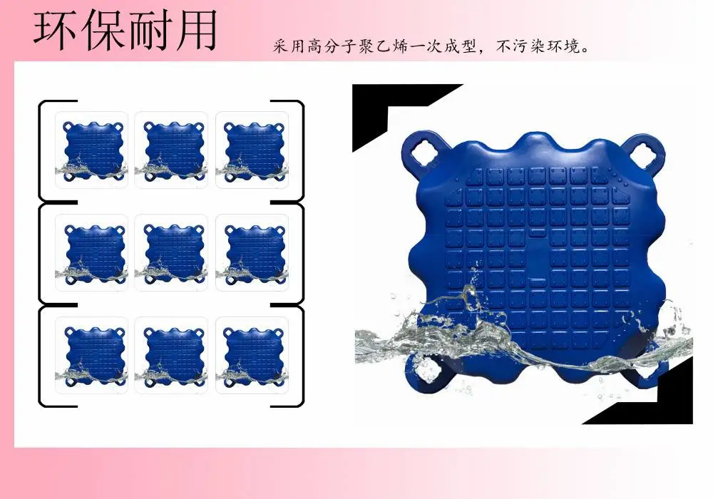 景区水上浮筒 浮动码头浮台游艇码头浮筒