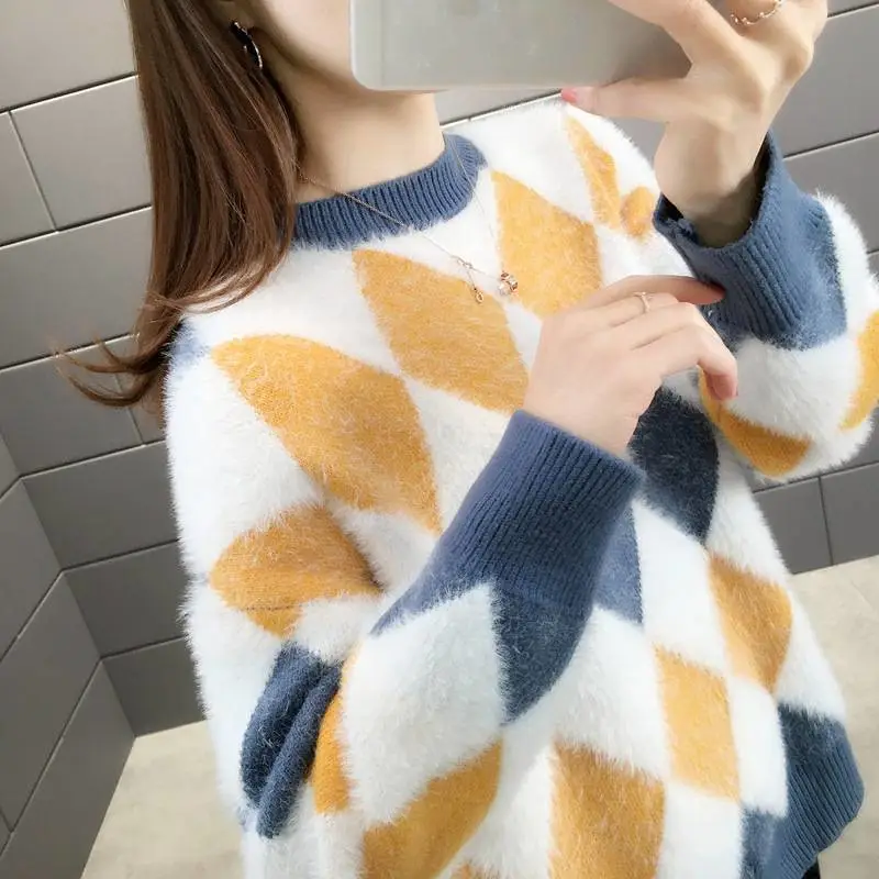女针织套头羊毛衫义乌宾王服装批发市场冬季韩版新款毛呢