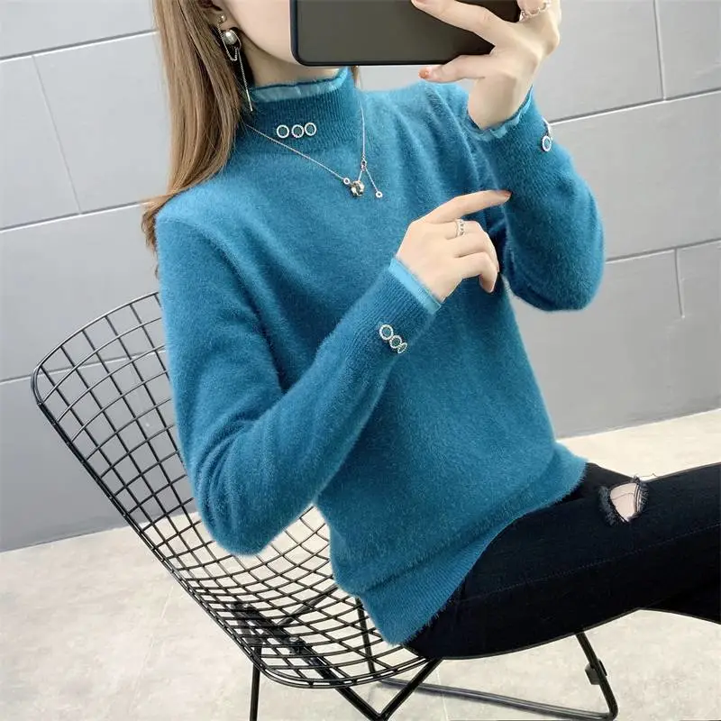 女针织套头羊毛衫义乌宾王服装批发市场冬季韩版新款毛呢