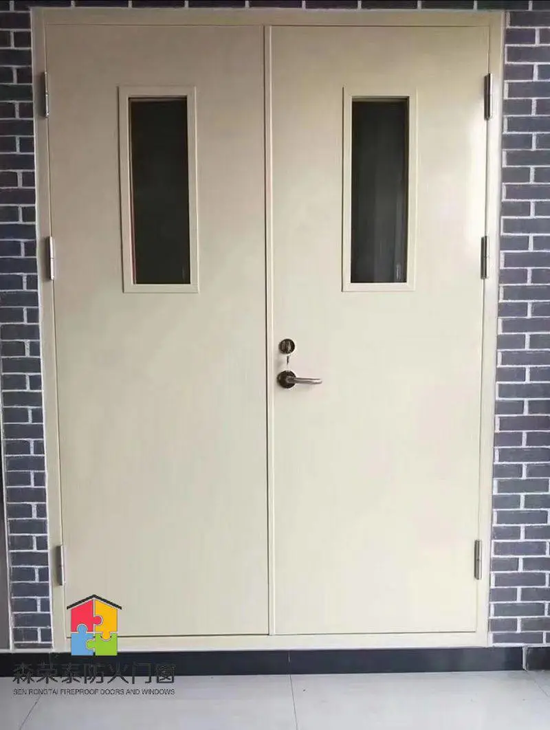 定做全板单开***防火门 加工乙级对开亮子超大耐火门 生产丙级钢门