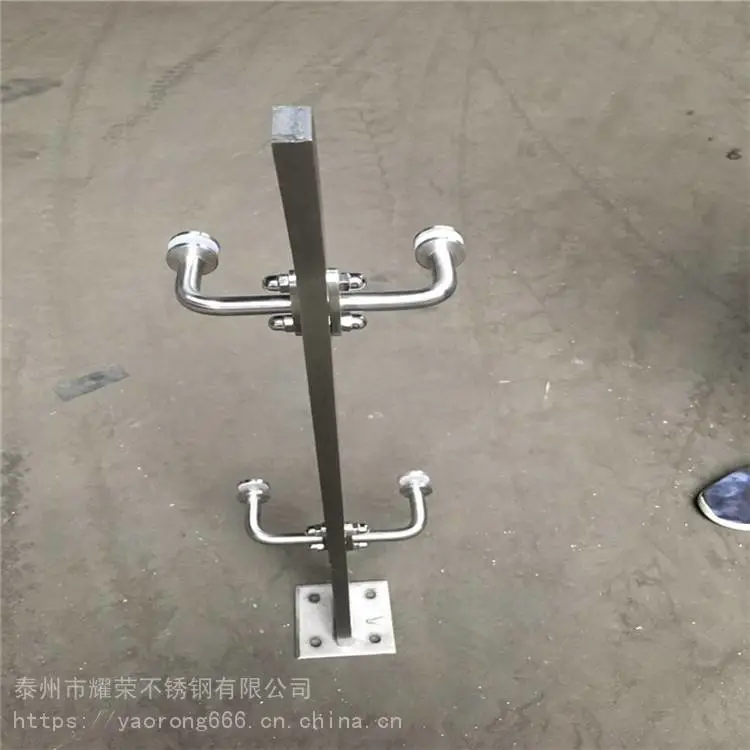 不锈钢玻璃栏杆 企业 304不锈钢楼梯扶手 按图定制