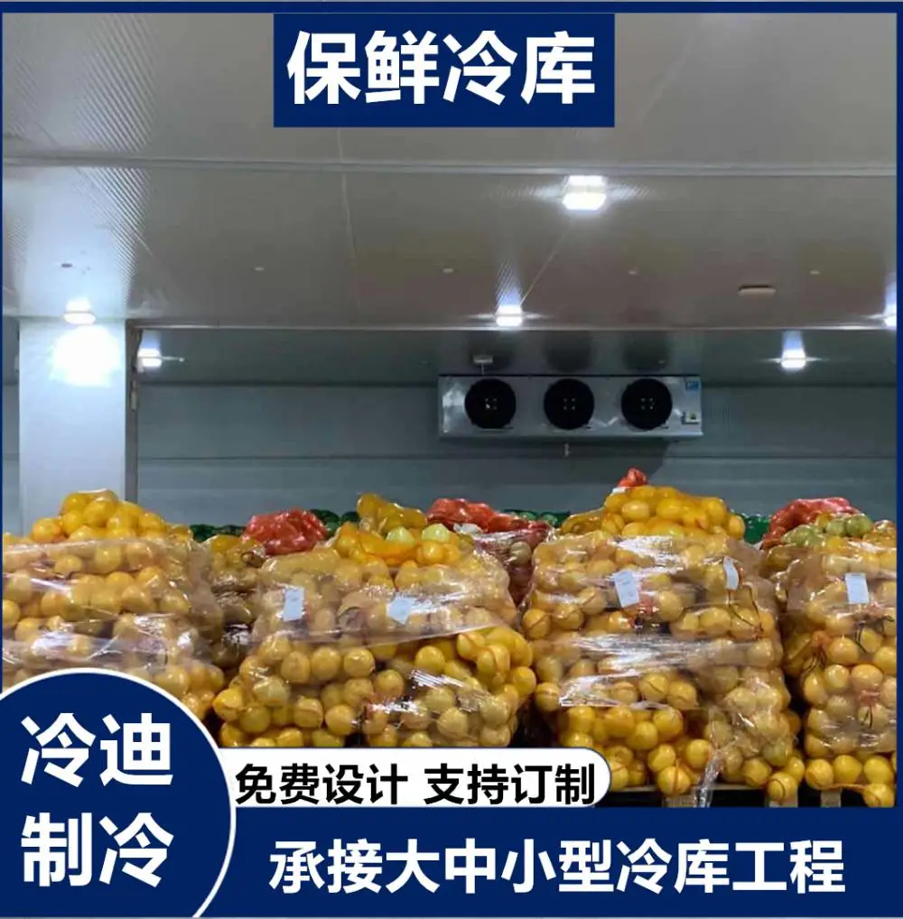 500立方水果保鲜冷库 风冷无霜27kw功率 上门安装