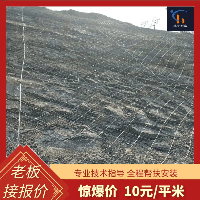 延百 危延治理钢丝绳网 泥石流拦截环形网 山体滑坡 镀锌 主动防护网