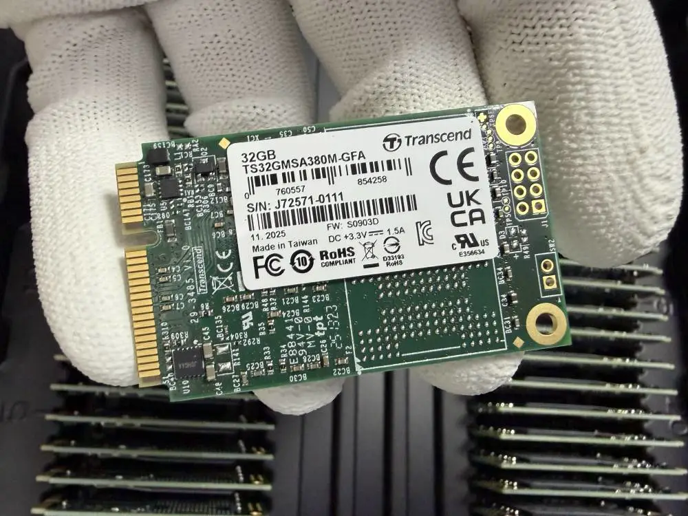 全新原厂原装嵌入式方案企业级32G MSATA MLC 创见TS32GMSA380M-GFA