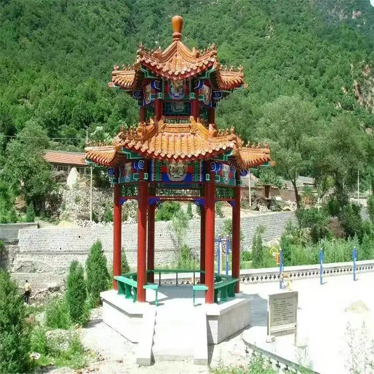 运城古建木质六角亭子 户外休闲凉亭 清秀园林 货源充足