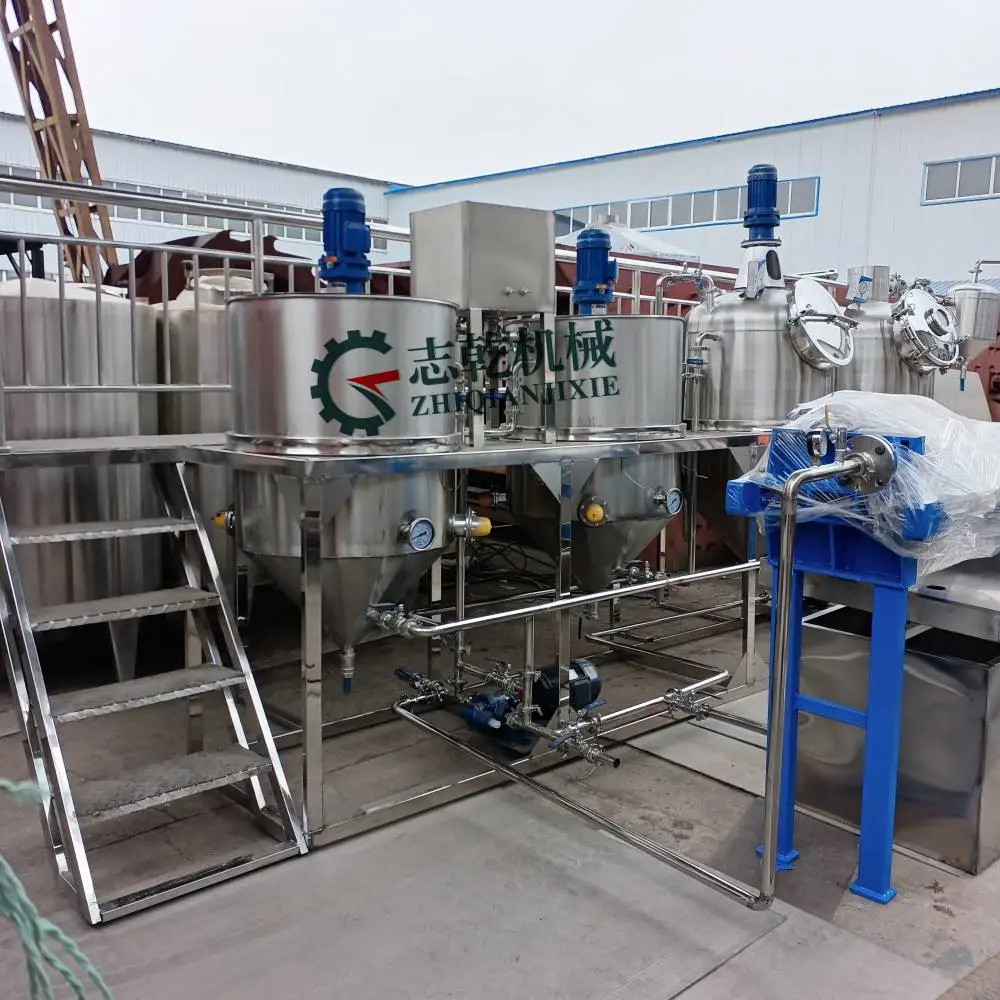葡萄籽油加工设备 油脂设备精炼成套设备 大豆油精炼设备材质