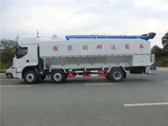 江淮***后六多功能饲料车-拉饲料汽车可拉不同饲l料