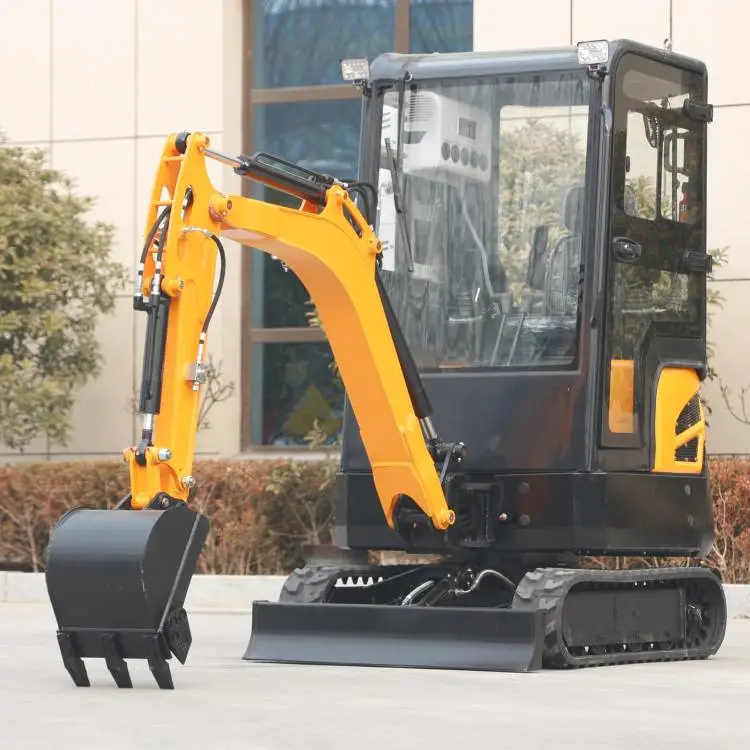 沃特18小型挖掘机无尾液压微型小挖机拆除违建小勾机