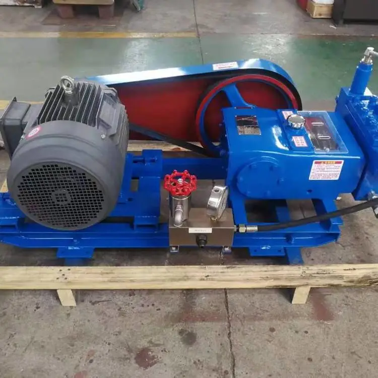三柱塞试压泵3DSY-150/63柱塞往复泵3KW变频电机洛集泵业