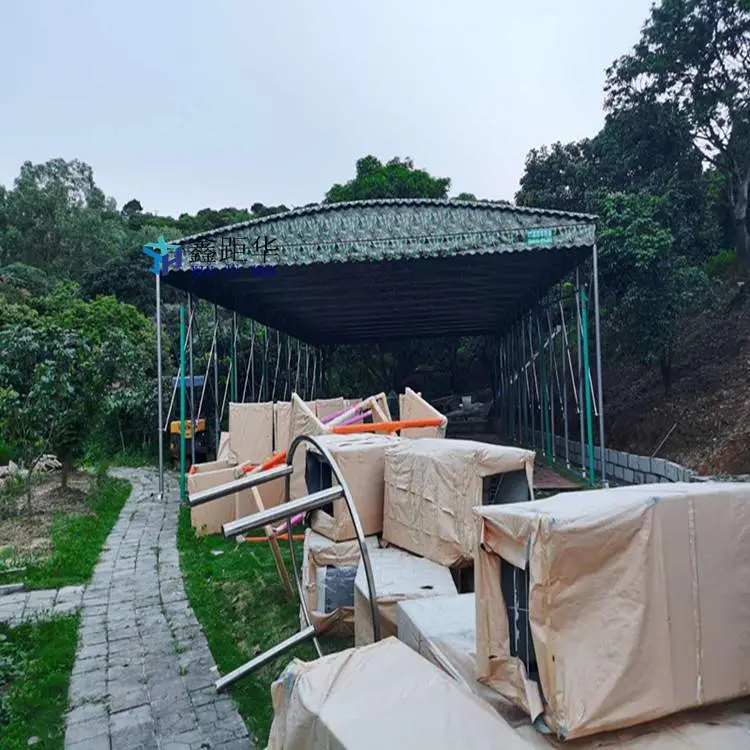 四川巴中篮球场雨棚工业仓储篷【加粗加厚】
