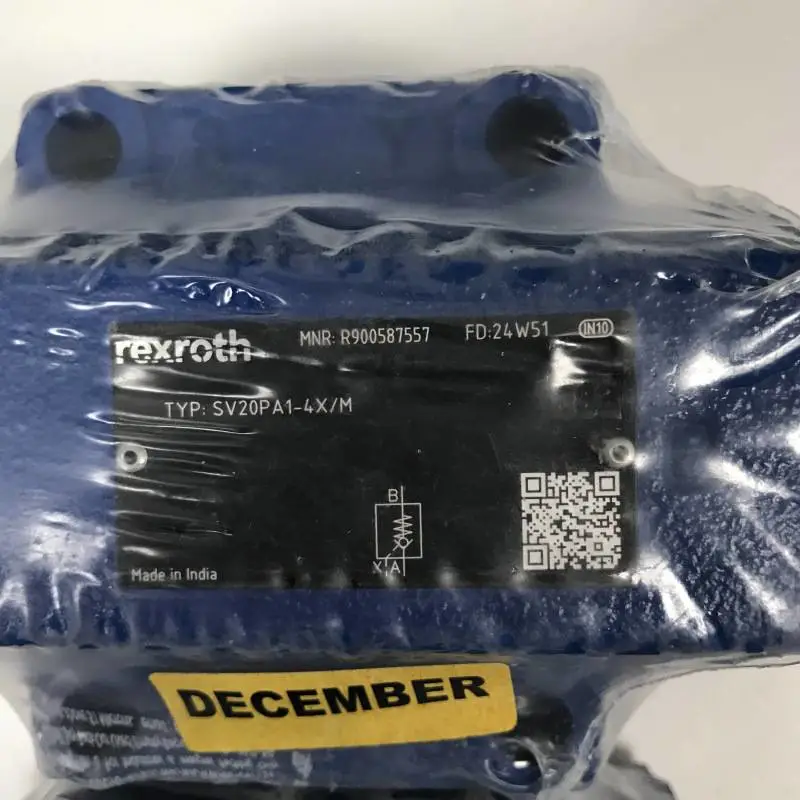 Rexroth 力士乐 单向阀R900587557 SV20PA1-4X M