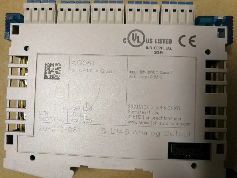 DI204 SIGMATEK 西格玛泰克 扩展模块 CPU 转换模块