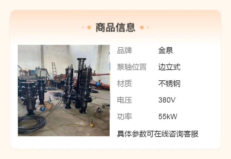 潜水耐磨尾矿输送泵 37千瓦污泥渣浆泵 大流量自吸排污泵