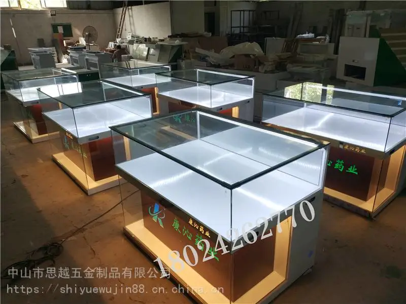 新款华为oppo手机柜台陈列柜收银台电脑维修桌业务受理收银