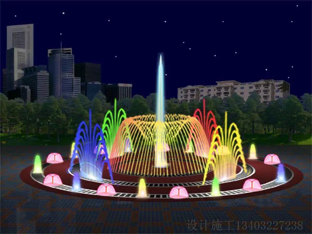 德州喷泉水幕设计 湖南喷泉 喷泉喷头效果图