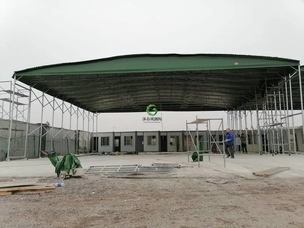 玉溪市定制生产推拉雨棚户外仓库帐篷篮球场雨棚