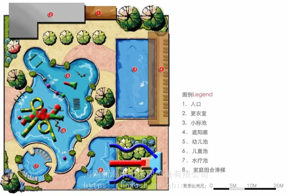 儿童水上游乐设备哪找,水上乐园设施,大头小丑