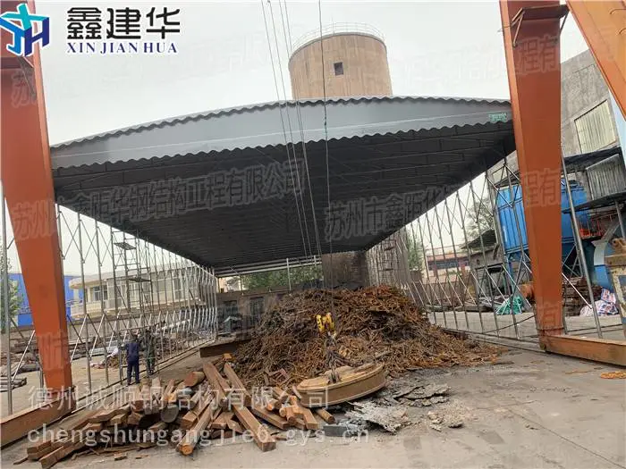 移动停车棚福州仓储棚帆布电动工业雨棚活动厂房棚