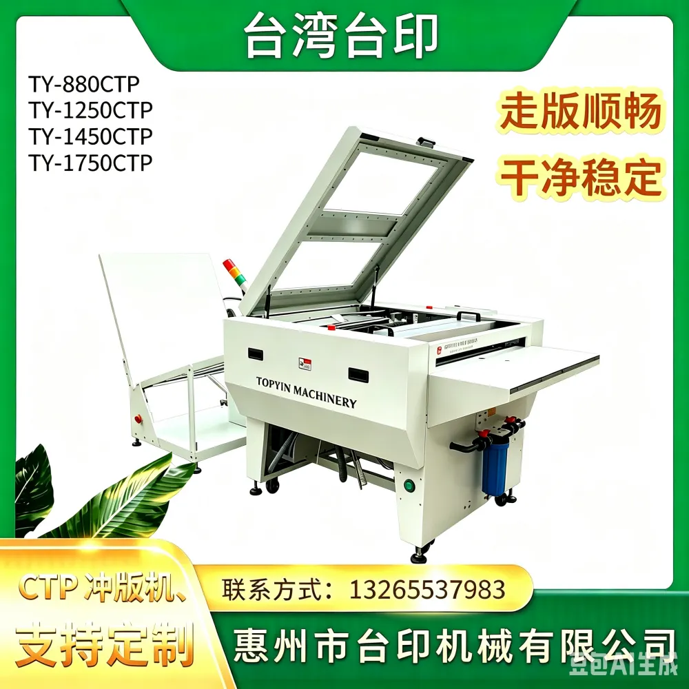 台印全自动热敏冲版机TY-880CTP 带新款翻盖式 自动冲洗上胶棍功能