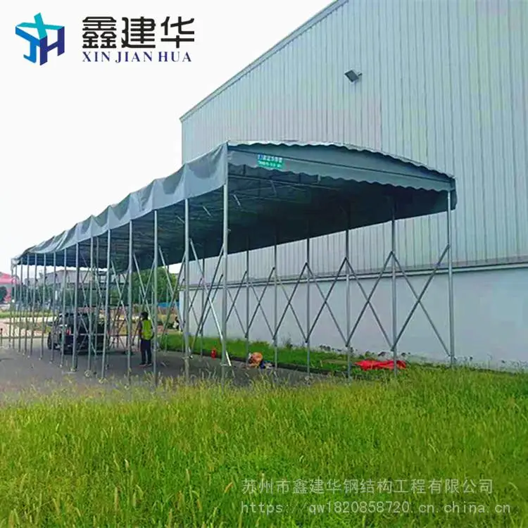 电动防雨棚 大型电动推拉雨棚 安装简单 河北平乡