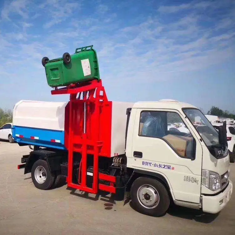 东风纯电动小型自装卸式垃圾车 CL5030ZZZBEV纯电动3方挂桶垃圾车