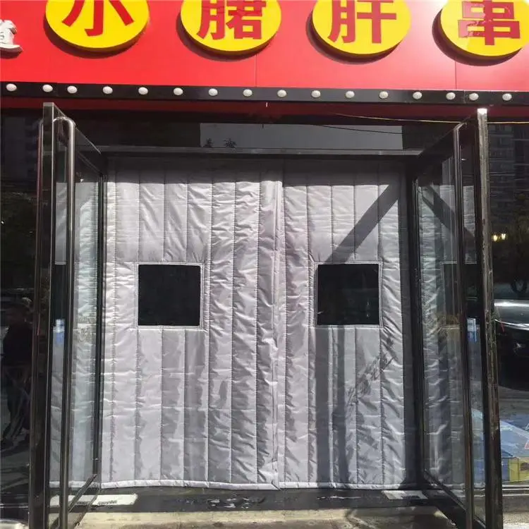 棉门帘定做 商场磁吸门帘 防风保暖门帘 上门安装