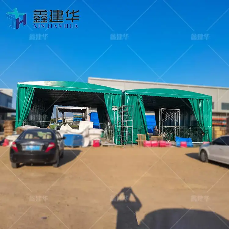 电动移动推拉棚 电动仓库伸缩雨棚 坚固 浚县