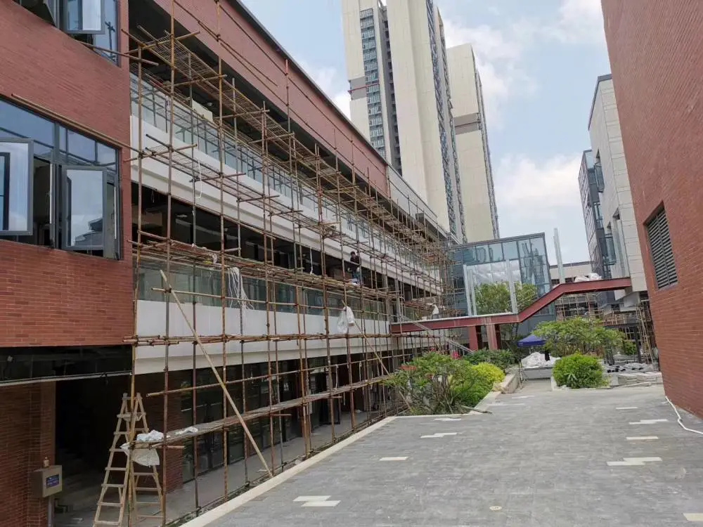 湖州市包柱铝单板 小学门头铝单板 木纹铝单板