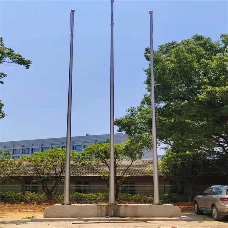 18.8米 学校旗杆价格 锥形整体旗杆 幼儿园