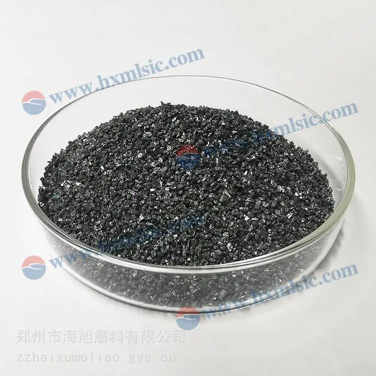 98%SiC含量黑碳化硅颗粒14-28目即0.6-1.4mm用于碳化硅陶瓷件