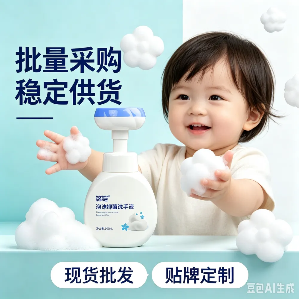批发儿童家用泡沫抑菌洗手液300ml支持OEM贴牌