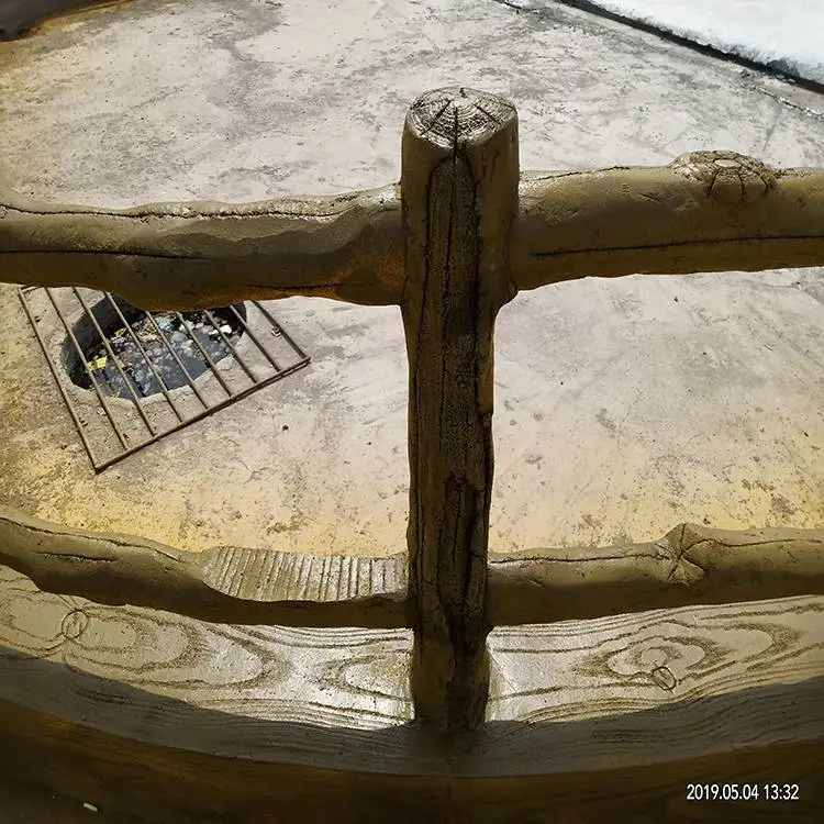 水泥仿树皮护栏 仿木栏杆 水泥仿木栏杆生产 仿木栏杆原产地