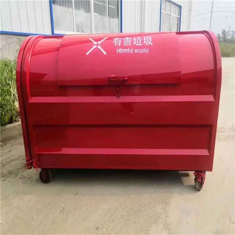 六盘水小型钩臂垃圾车 建筑垃圾箱图片