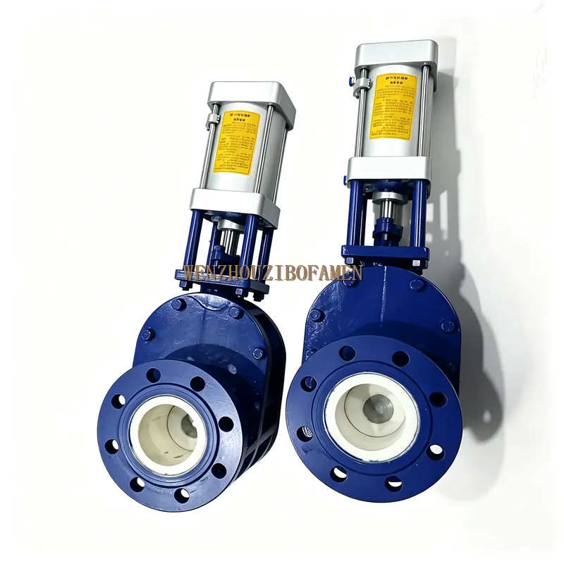 干灰系统仓泵气动出料阀 Z644TC-16C Z644TC-10C 气动陶瓷双闸板阀