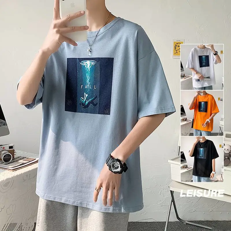 摆地摊卖衣服男装潮牌男式t恤新款哪里有便宜的地摊服装批发