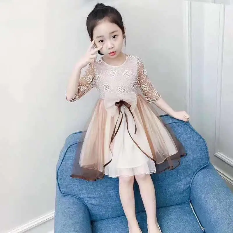 地摊服装批发一手货源网女孩网红纱裙可爱裙子新款女孩可爱裙童装一千元摆地摊卖衣服