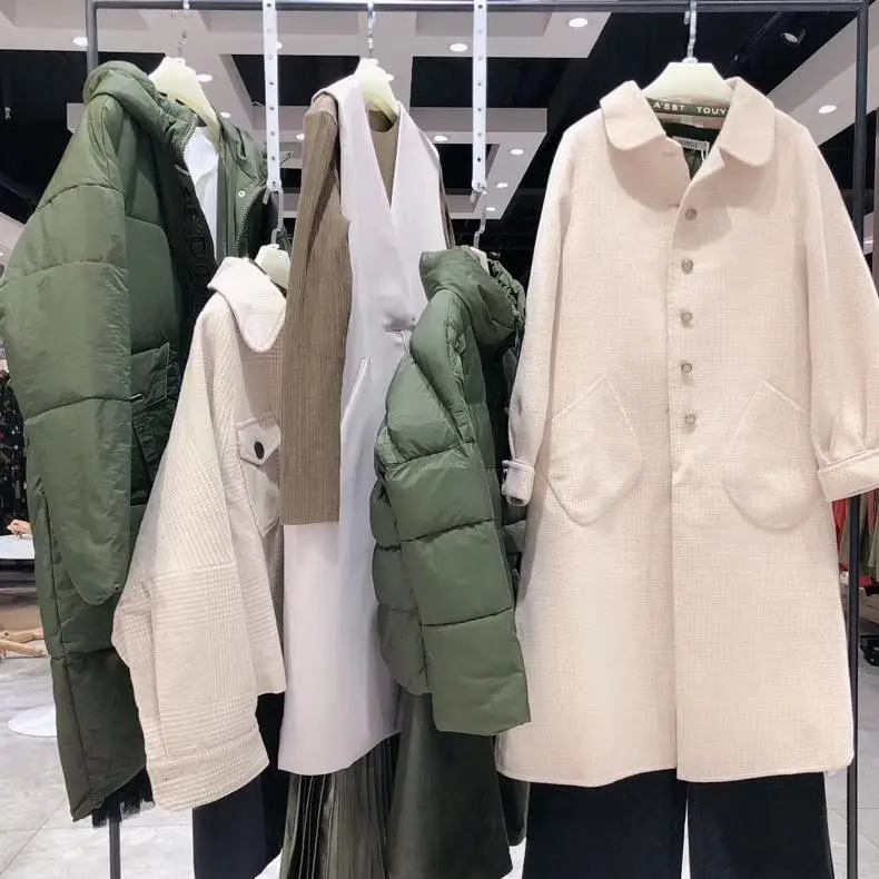 卓雅品牌折扣大衣低价直播休闲河南洛阳地摊服装批发厂尾货