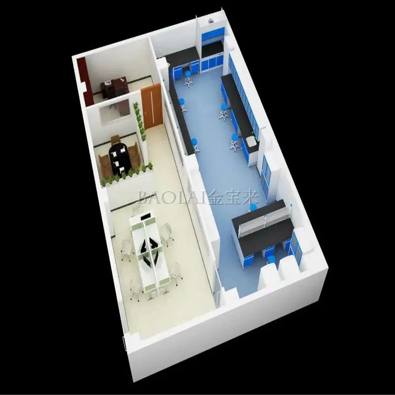 黄埔电气实验室建设方案 小型检验科布局图 万级洁净车间公司