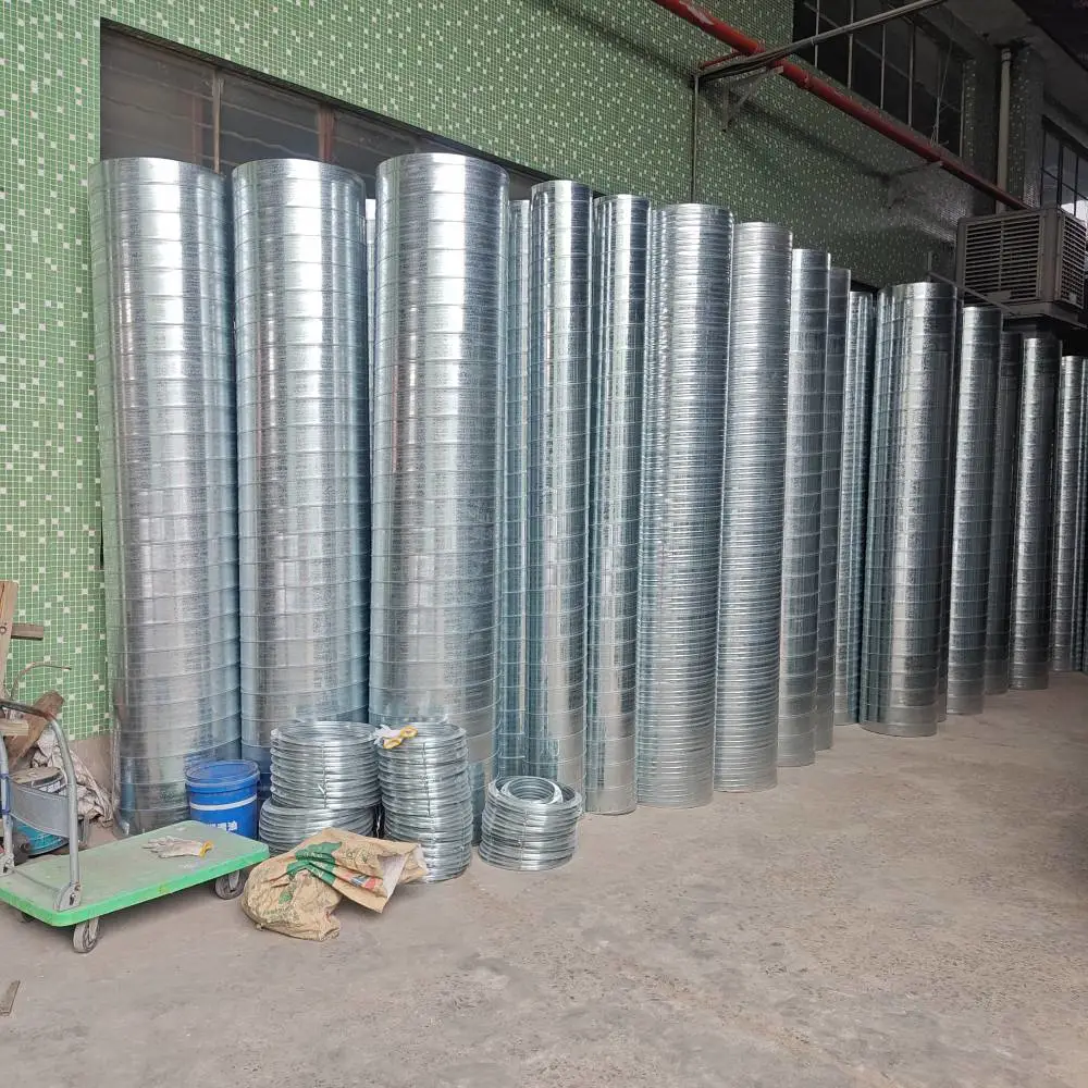 304不锈钢焊接风管加工定制无缝满焊风管碳钢镀锌工业废气排放管