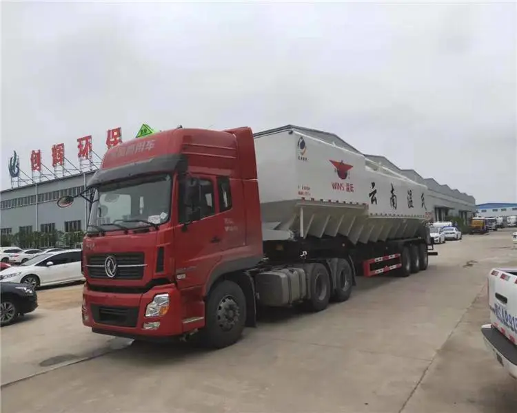 鹰潭东风天龙40方散装饲料车图牌配置价格