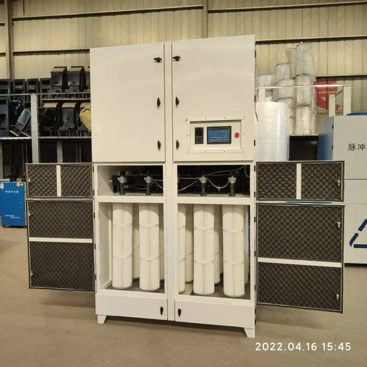 滤筒中央除尘设备 车间烟尘集尘设备 18.5kw大型脉冲集中除尘器