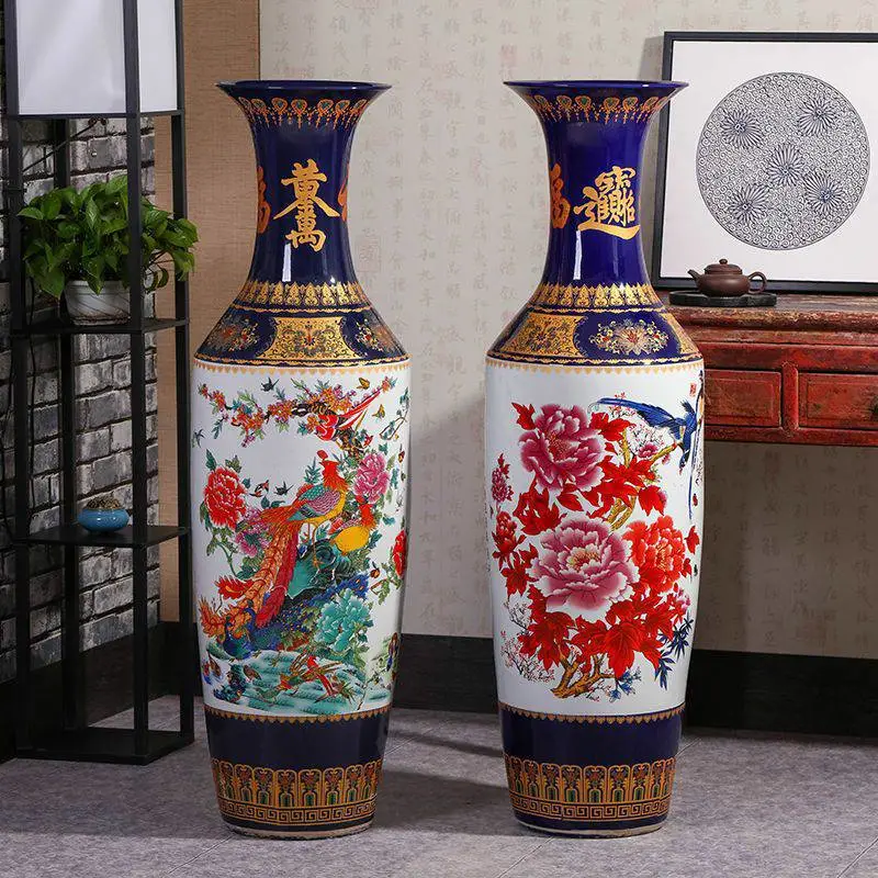 景德镇花瓶红大花瓶2米落地大花瓶中国红大花瓶- 供应商网