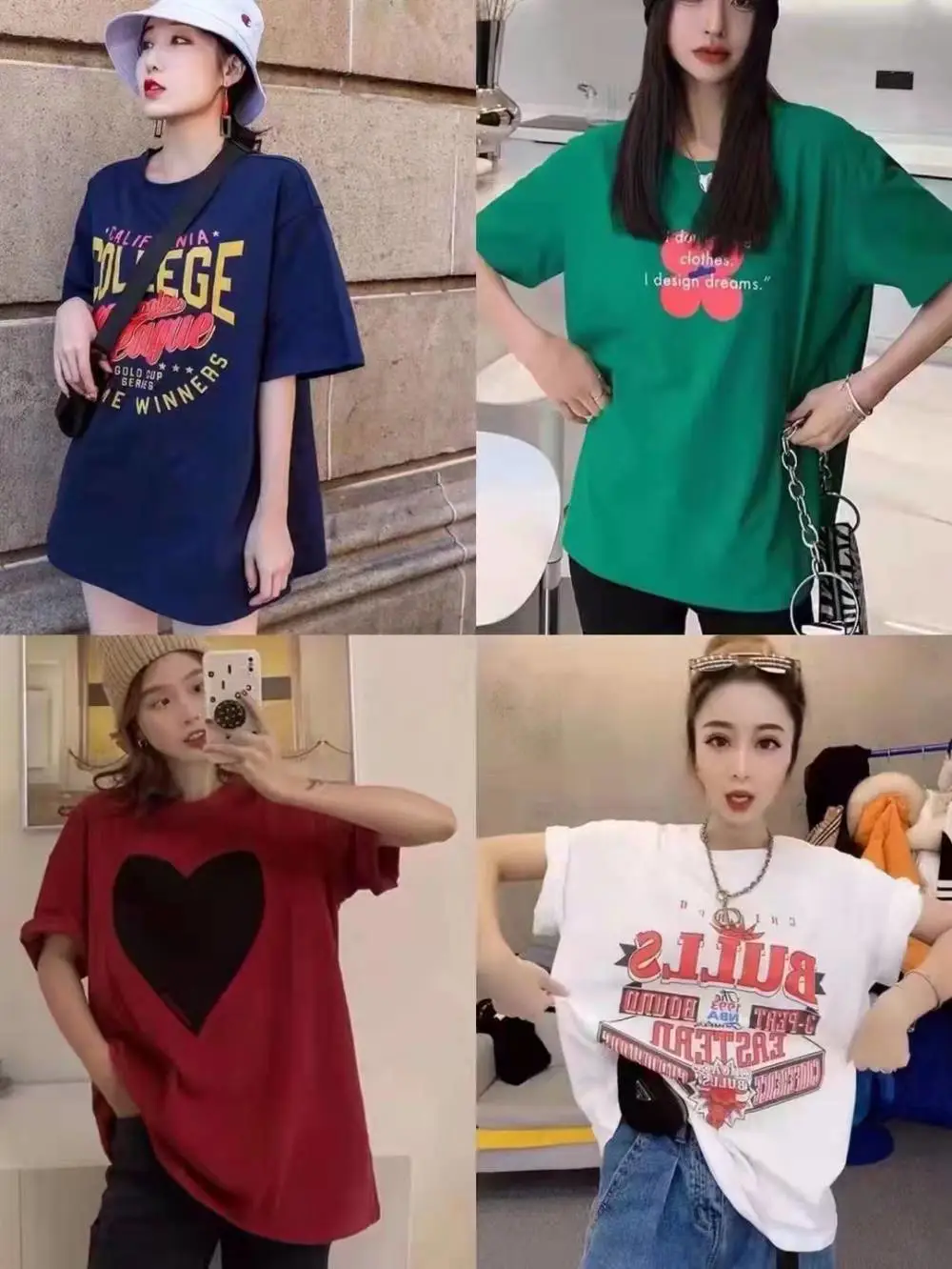 库存服装批发一条街广西贺州八步外贸出口女装时尚潮流T恤