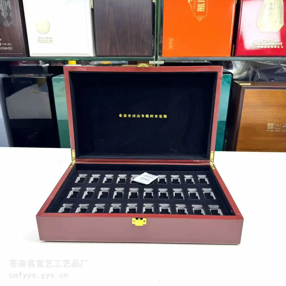 沉香木盒 礼品盒定做 中药丸木盒包装 黑色烤漆木盒龙港木盒厂